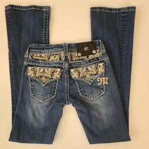 Miss Me JE8032BR Boot Light Wash Boot Cut Jeans